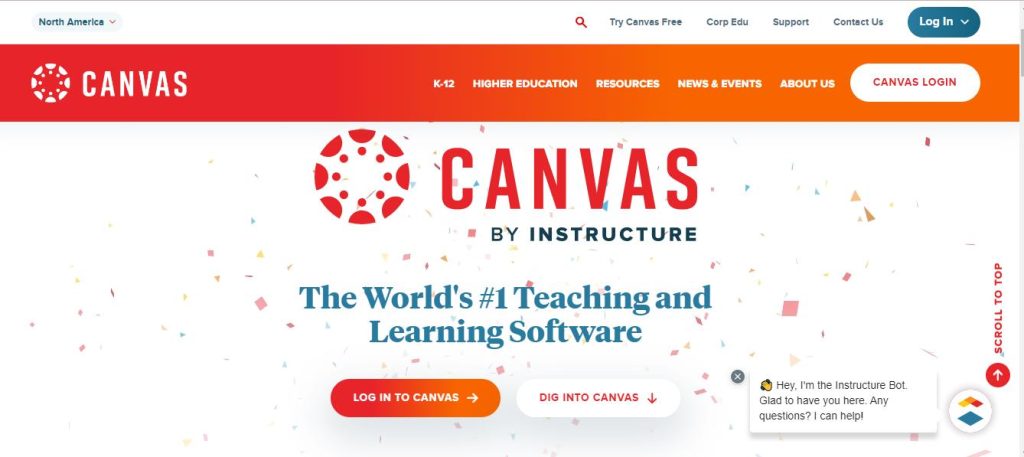 Canvas, Learning Management software, Free