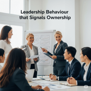 Leadership behaviour that signals ownership, accountability, ownership, ownership and accountability in leadership