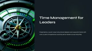 Time management for leaders free PowerPoint template download