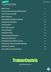 Magazine for Trainers

Training Magazine

L&D Magazine

Best Corporate Magazine