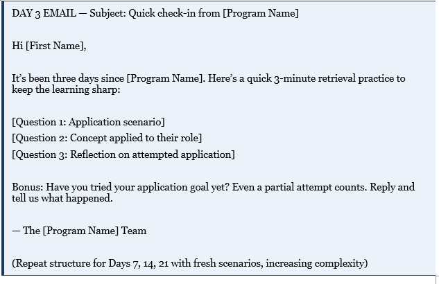 Automated Spaced Repetition Email Sequence