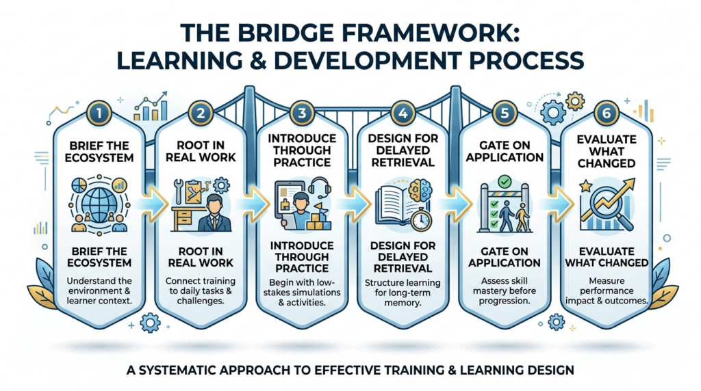 BRIDGE framework process infographic